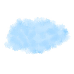 Cloud illustration. Colorful hand painted texture, wash. Absttract clouds, sea, water texture.