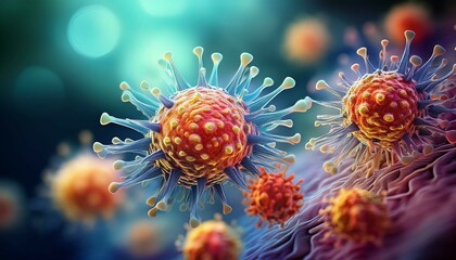 virus in the microscope