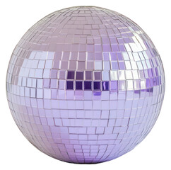 PNG Lavender disco ball vibrant sphere purple.