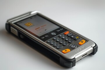 Modern rugged handheld device with touchscreen display
