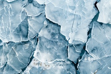 Photo of Thick and freezy ice surface. Background texture for backdrops or mapping
