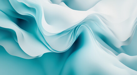 Fototapeta premium abstract background with smooth gradient shades of blue and white
