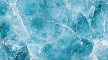 Obraz premium Aquamarine stone background with a stunning marble texture creates an elegant and serene atmosphere. The rich marble texture and aquamarine hues offer ample creative space in the photo.