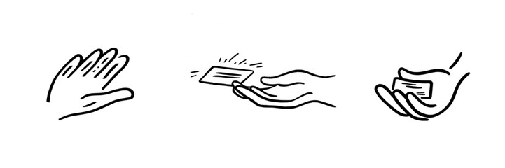 Obraz premium Outline icons, minimalist modern illustration, simple transparent graphic element. Isolated on white.