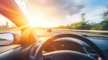 Autopilot mode. Smart car concept, Smart driving, driverless, smart car, intelligent, artificial self-powered car, car, road, traffic, speed, highway, driving, city, sport, traffic, car, street, fast,