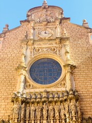 detail of the facade of the cathedral 