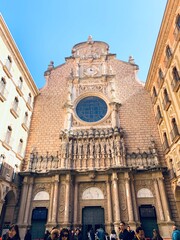 detail of the facade of the cathedral 
