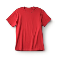 Classic Red Crew Neck Cotton T-Shirt for Everyday Wear