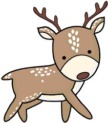 Obraz premium Reindeer Christmas cartoon