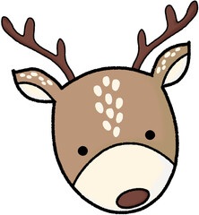 Reindeer Christmas cartoon