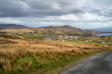 Slieve League pilgrim path by Teelin in County Donegal, Ireland