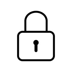 lock icon vector template illustration design