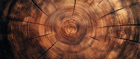 beautiful cut tree trunk with annual rings and cracks. wood texture background , isolated on white background,  , copy space for text,