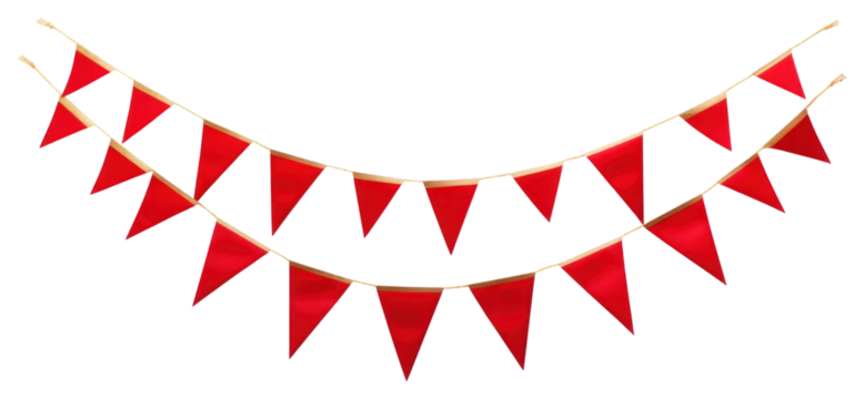 PNG Red and gold festival party bunting banner celebration chandelier.