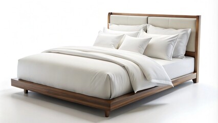 bed with pillows