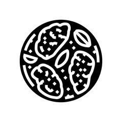 piccata chicken dish glyph icon vector. piccata chicken dish sign. isolated symbol illustration