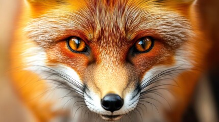 Naklejka premium Closeup of a Red Fox Hunting and Stalking Prey. animal wildlife