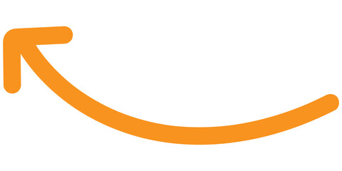 orange arrow vector sign illustration
