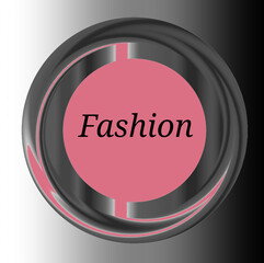 Fashion Logo mit 3d Effekt. Design, Business, Icon