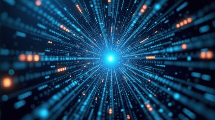 Blue high-tech connection lines forming an abstract background, illustrating a big data and technology concept. Perfect for backgrounds in cybersecurity, big data, or AI-related content