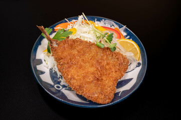 夕食のアジフライ