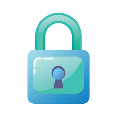 Glossy Gradient Padlock Icon with Keyhole, Stylized padlock icon with a glossy gradient finish and keyhole, representing digital security, privacy, and protection in modern designs.
