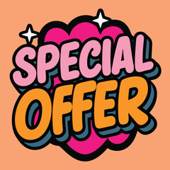 Special offer Sale sign for Advertising Discounts symbol