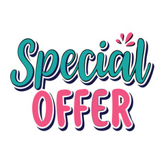 Special offer Sale sign for Advertising Discounts symbol