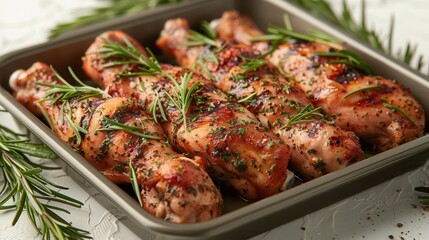Grilled Chicken Drumsticks with Fresh Herbs