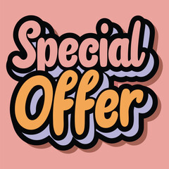 Special offer Sale sign for Advertising Discounts symbol