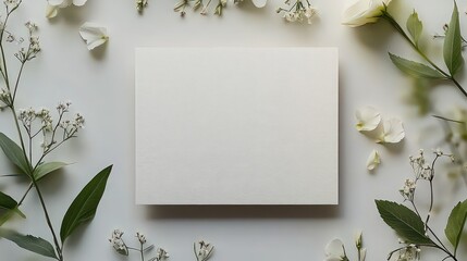  Minimalist wedding invitation with soft gray background and fine black ink; couple’s names in elegant script, with floral line art, creating sophisticated, effortless style.