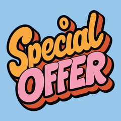 Special offer Sale sign for Advertising Discounts symbol
