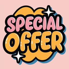 Special offer Sale sign for Advertising Discounts symbol