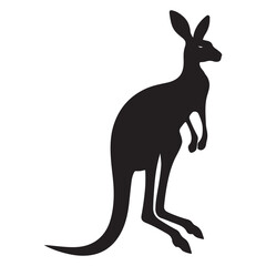 Elegant Kangaroo Silhouette