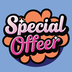 Special offer Sale sign for Advertising Discounts symbol