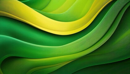 Vibrant Green Energy Flow. Abstract Fluid Gradient Lines in Organic Wave Patterns Representing Sustainability, Growth, and Natural Harmony for Eco Friendly Concepts or Background
