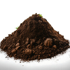 image depicts pile isolated soil white png background