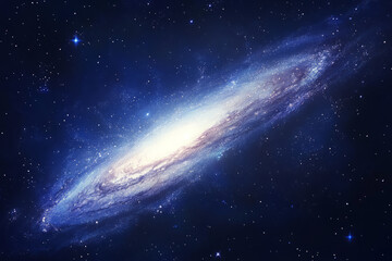 Fototapeta premium a journey through the cosmos: exploring spiral galaxies and the wonders of deep space