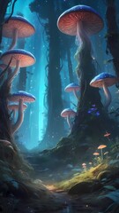 Obraz premium Discover the Enchanting World of Forest Mushrooms and Their Secrets wallpaper
