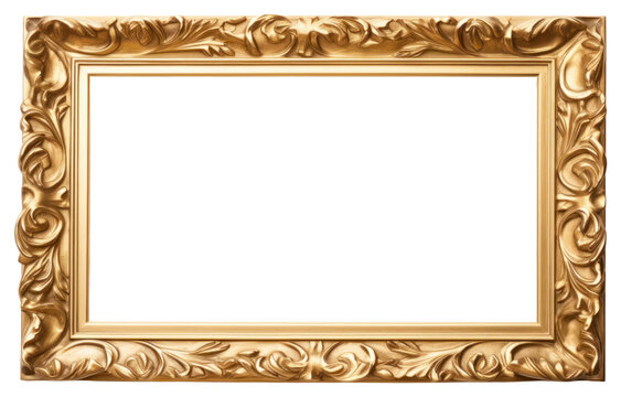 Naklejki PNG Frame photo gold art.