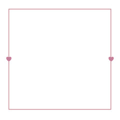 Obraz premium Love Border Frame Romantic Inlove