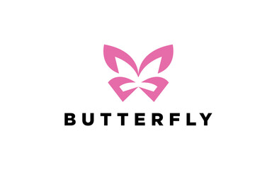  modern art flying butterfly logo design template illustration inspiration