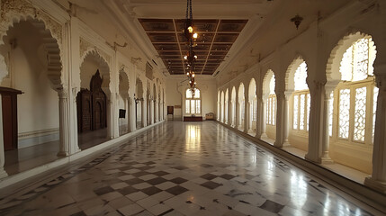 Obraz premium Gallery in a beautiful palace