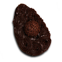 Gourmet Easter egg isolated, transparent background