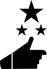 Customer review icon.