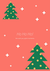 Festive Christmas Greeting Card. Celebrate the season with a joyful greeting card featuring Christmas