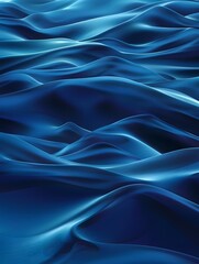 Obraz premium A serene depiction of flowing blue waves, evoking calmness and tranquility.