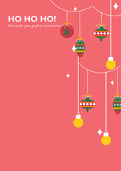 Festive Holiday Card With Love And Joy Message