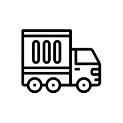 Truck icon symbol vector illustration