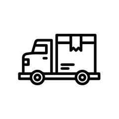 Fototapeta premium Truck icon symbol vector illustration